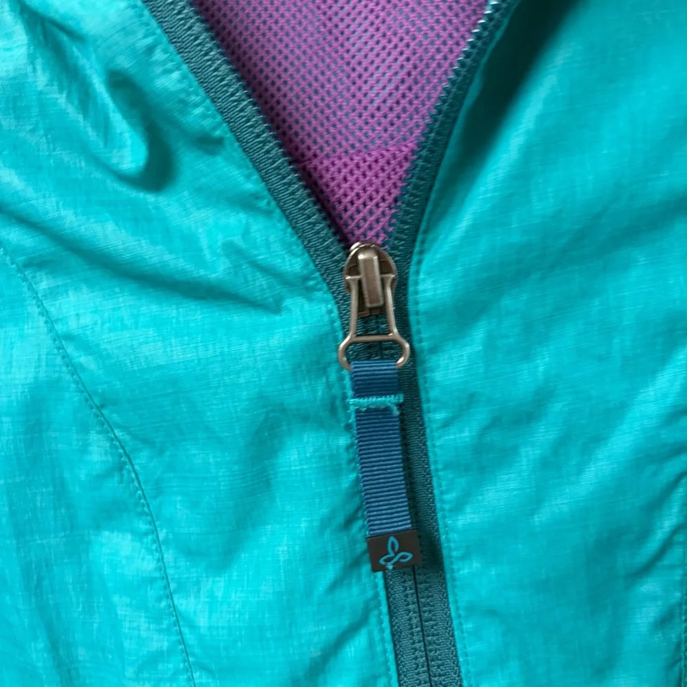 Prana‎ EUC Fiona Anorak Jacket Teal Dragonfly Size Medium